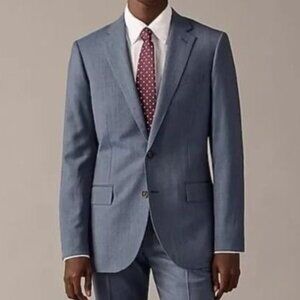 NWT J.Crew Sz 38R Ludlow Slim-Fit Suit Jacket Italian Stretch Wool Atlantic Blue